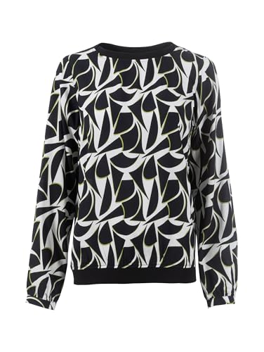 s'questo blouse 1/1 loose, patterned, color accents Black Soquesto collection Be Great on sale