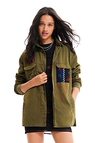 Desigual Women's CHAQ_Bear, 4009 Green Bottle Parka, im Sale