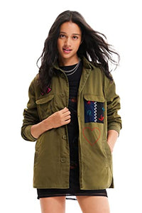 Thumbnail for Desigual Women's CHAQ_Bear, 4009 Green Bottle Parka, im Sale