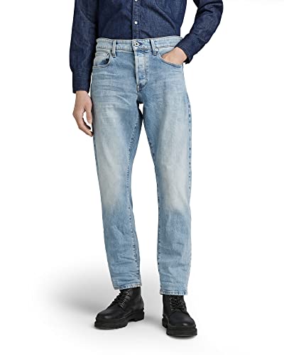 G-STAR RAW Men's 3301 Regular Tapered Jeans, Blue (lt indigo aged 51003-C052-8436), 34W / 34L