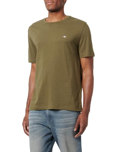 GANT Herren Printed Archive Shield Tshirt T-Shirt, Black, im Sale