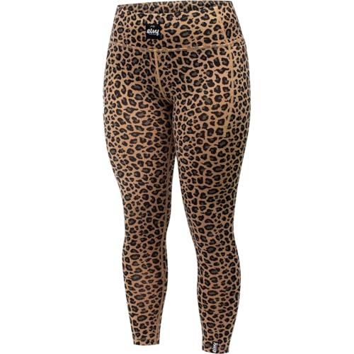 Eivy Damen Pocket Wool Tights Leggings, Leopard, EU im Sale