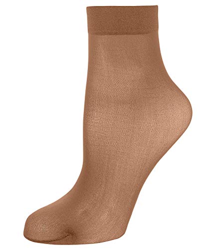 Wolford Damen Individual 10 Socks Strumpfhose, 10 DEN, Beige (Gobi 4365), Medium im Sale