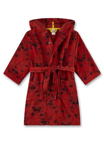 Sanetta Jungen-Bademantel Rot | Hochwertiger und kuscheliger Bademantel aus Baumwoll-Mix für Jungen. Bademantel für Jungen 140 im Sale