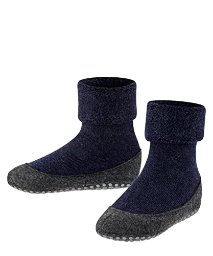 FALKE Unisex Kids' Cosyshoe K HP Wool Anti-Slip No Show Socks, 1 Pair, Dark Blue 6680, 33/34 EU on Sale