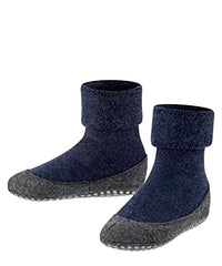 Thumbnail for FALKE Unisex Kids' Cosyshoe K HP Wool Anti-Slip No Show Socks, 1 Pair, Dark Blue 6680, 33/34 EU on Sale