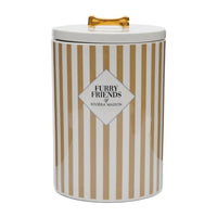 Thumbnail for Riviera Maison Furry Friends Dog Food Storage Jar - Pet Food Storage Jar - Porcelain - White on Sale