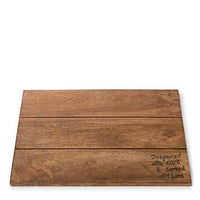 Thumbnail for Riviera Maison placemat, handmade, placemat, table mats with text - Porter Placemat - Mango wood - Brown - 1 piece - (LxWxH) 40x30x1 on sale