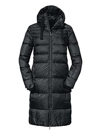 Thumbnail for Schöffel Damen Down Coat Kenosha L, wind- und wasserabweisender Daunenmantel mit RDS-zertifizierten Federn, leichte Winter Wanderjacke mit Wärmekragen und Kapuze, black, 40 im Sale