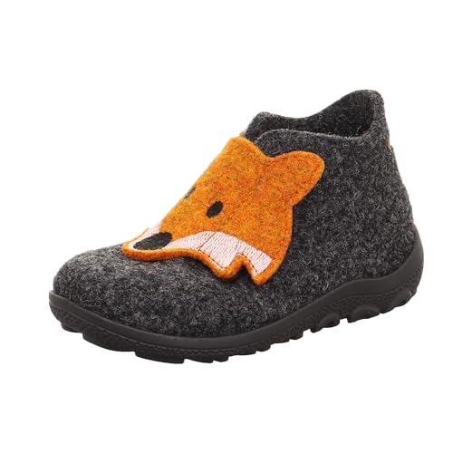 Superfit Baby Boys - Shoes HAPPY Slipper, Modern, GREY/ORANGE 4700, 20 on Sale