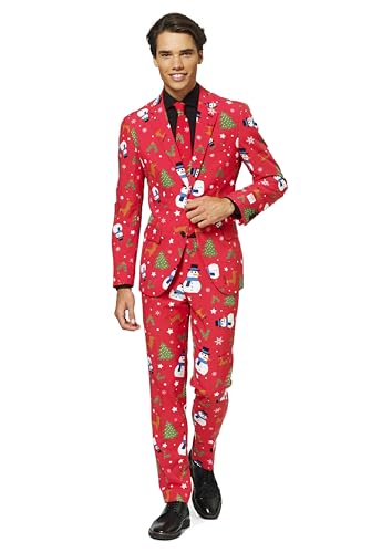 OppoSuits Weihnachtsanzüge für Herren – Besteht aus Sakko, Hose und Krawatte, Christmaster, 54 EU im Sale