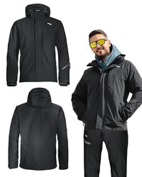 Thumbnail for Uvex ADA 17500 Windjacke - Männer-Regenjacke mit Kapuze - Schwarz - im Sale