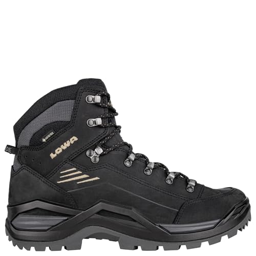 LOWA boots medium RENEGADE EVO GTX MID anthracite/steel blue 43.5 on sale