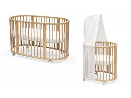 Berceau Sleepi mini Naturel avec extension et matelas im Sale