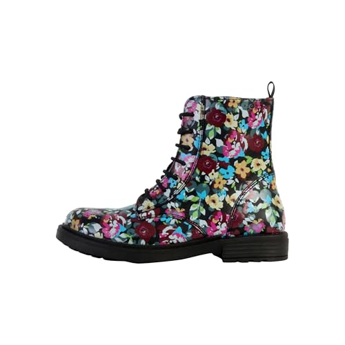 Geox J Eclair Girl D Ankle Boot, Black/Multicolor, EU on sale