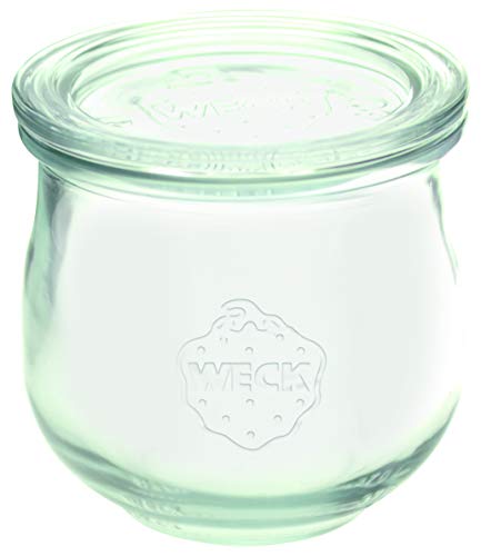 WECK Gläser Tulpenform #746 370 ml (6 Stück, inkl. Klammern + Gummis, Deckel ø 80 mm, Einmachgläser, Dessertgläser, Marmeladengläser) 58309 im Sale