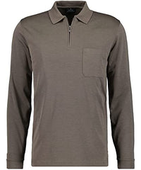 Thumbnail for RAGMAN Herren Softknit-Poloshirt Langarm mit Zip S, Macchiato-870 im Sale