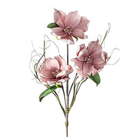 Thumbnail for formano Dekorativer Magnolienzweig Altrosa 106cm aus Schaumstoff mit 3 großen Blüten … im Sale