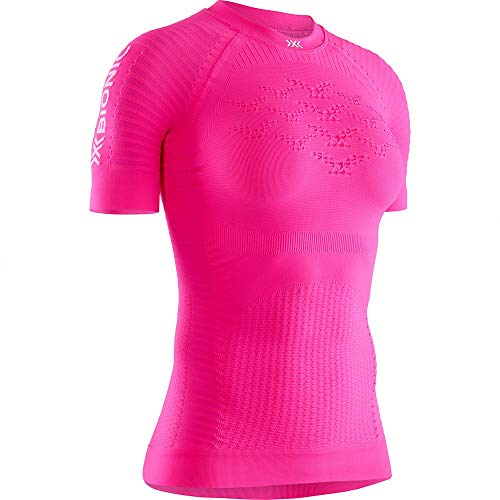 X-Bionic Damen Effektor 4.0 Run, Short Sleeve Shirt, neon Flamingo/Namib red, im Sale