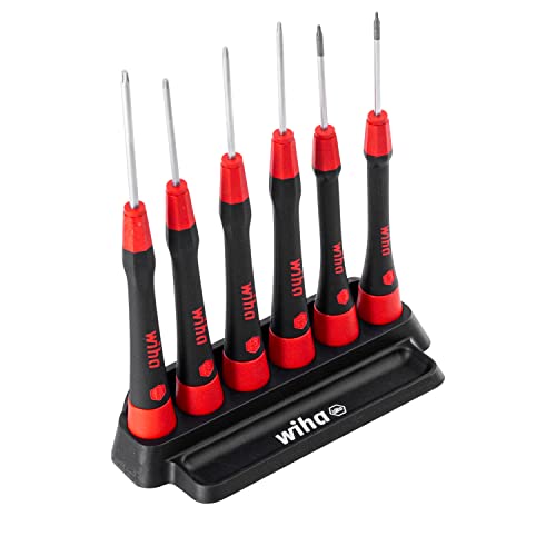 Wiha Feinschraubendreher Set PicoFinish (42997) 7-tlg. Torx I Präzisionsschraubendreher mit Halter I Uhrmacherwerkzeug, Mini Set Modellbau im Sale