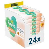 Thumbnail for Pampers Harmonie New Baby Wipes, Calendula (24 x 44 pieces), restore the skin's natural pH, 1056 wipes