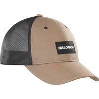 Thumbnail for Salomon Trucker Unisex Curved Cap Trail Running Hiking MTB Running, Eye-catching Style, Versatile Use, Breathable Comfort, Black, S/ on Sale