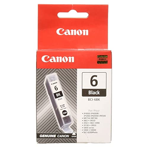 Canon BCI 6 original ink cartridge black for Pixma printer iP4000 iP4000R iP5000 iP8500 on sale