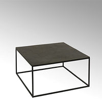 Thumbnail for Lambert Dado Couchtisch Alu Finish 70 x 70 x 35 cm, Metall, Graphit, schwarz, One Size im Sale