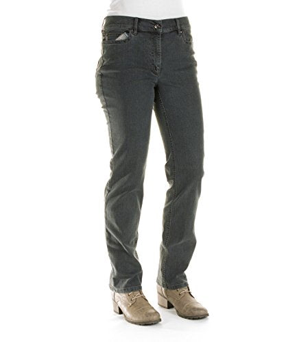 ZERRES Style CORA – Bequeme, stretchige Jeanshose, Gerade geschnittenes Bein Farbe Dunkelgrau im Sale