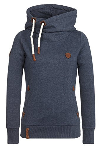 Naketano Damen Kapuzenpullover , Indigo Blue Melange, im Sale