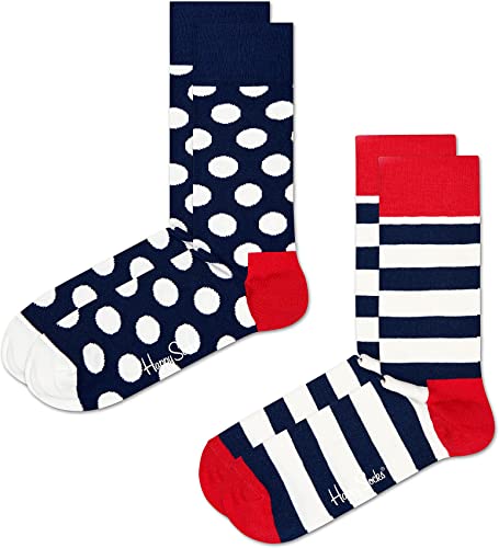 Happy Socks farbenfrohe und fröhliche Socken 2-Pack Classic Big Dot Socks im Sale