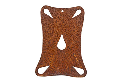 S2T Lebkuchen klassisches Rechteck zum Hängen, Edelrost, 13 cm im Sale