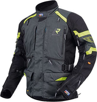 Thumbnail for Rukka Gore-Tex Motorradjacke MADAGASCA-R 3-Lagen-Laminat D3O Protektoren CE AA inklusive Gore-Tex-Laminatjacke, anthrazit schwarz gelb, 52 im Sale