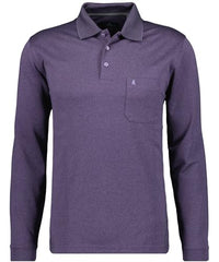 Thumbnail for RAGMAN Herren Poloshirt Langarm , Flieder-042 im Sale