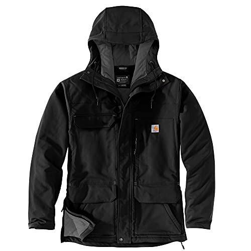 Carhartt Herren Super Dux™ Relaxed Fit Insulated Traditional BONDED CHORE COAT, Schwarz,  EU im Sale