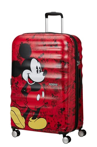 American Tourister Wavebreaker Disney FL - Spinner L, Suitcase, 77 cm, 96 L, Multicolored (Mickey Check) on sale