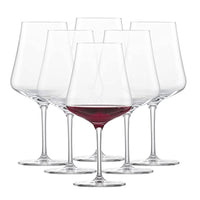 Thumbnail for SCHOTT ZWIESEL Burgunder Rotweinglas Fine (6er-Set), stilvolle Burgundergläser für Rotwein, spülmaschinenfeste Tritan-Kristallgläser, Made in Germany (Art.-Nr. 113769), Farblos im Sale
