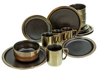 Thumbnail for CreaTable, 23592, Serie MODERN INDUSTRIAL, schwarz, 16-teiliges Geschirrset, Kombiservice aus Steinzeug, spülmaschinen- und mikrowellengeeignet, Qualitätsproduktion im Sale