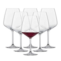 Thumbnail for SCHOTT ZWIESEL Burgunder Rotweinglas Taste (6er-Set), bauchige Burgundergläser für Rotwein, spülmaschinenfeste Tritan-Kristallgläser, Made in Germany (Art.-Nr. 115673) im Sale