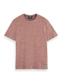 Thumbnail for Scotch & Soda Men's Regular Fit Melange T-Shirt, Wine 0640, EU on sale