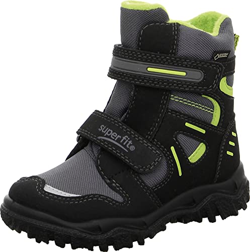 Superfit Jungen HUSKY warm gefütterte Gore-Tex Schneestiefel, Schwarz (Schwarz (Schwarz/Grün 03)), 30 EU im Sale