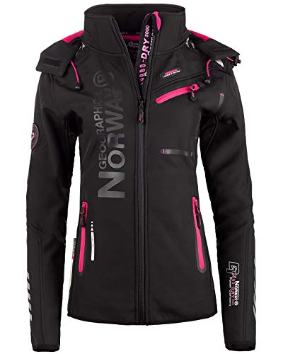 Geographical Norway women's softshell leisure jacket black on sale