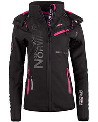 Thumbnail for Geographical Norway women's softshell leisure jacket black on sale