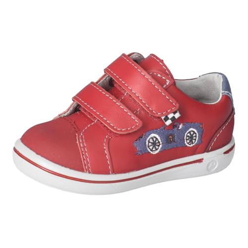 RICOSTA Jungen Low-Top Sneaker Luigi, Kinder Lauflernschuhe, Weite: Mittel, lose Einlage, Freizeitschuhe, Turnschuhe, Laufschuhe, rot/blau (350), 24 EU im Sale