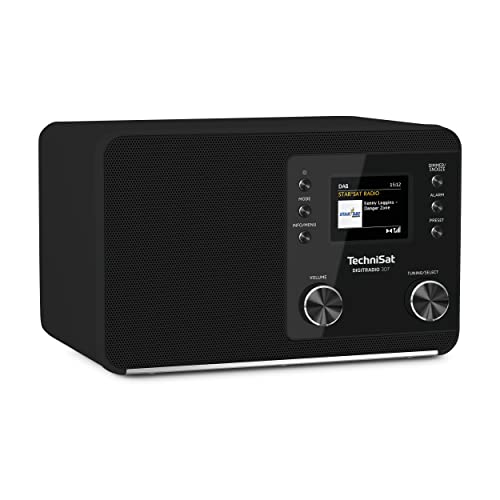 TechniSat DIGITRADIO 307 BT – DAB+ Radio mit BestTune (DAB, UKW, AUX in, Bluetooth-Audiostreaming, Kopfhöreranschluss, Favoritenspeicher, Wecker, Sleeptimer, Uhr/Datumsanzeige, 5W RMS Mono) schwarz im Sale