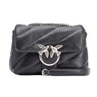Thumbnail for Pinko Women's Love Mini Puff Cl Sheep Nappa Bag, Z99q_black-Antique Gold on Sale