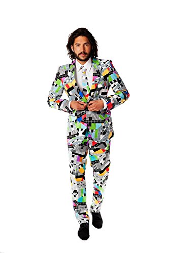 Testival Testbild Anzug bunt Slimline Herren 3-teilig Premium Gr 52 im Sale