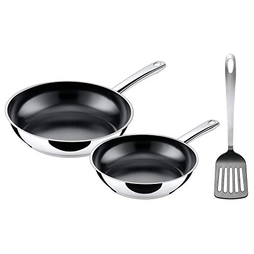 Silit Talis Pfannenset 3-teilig, mit Pfannenwender, Bratpfanne 24, 20 cm, Pfanne Induktion, Edelstahl beschichtet, backofenfest im Sale