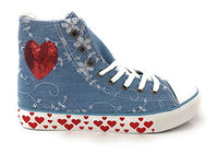 Thumbnail for Krüger MADL women's traditional sneaker Herzschlag | Traditional shoe | Model: 4723-81 (37 EU, Blue)