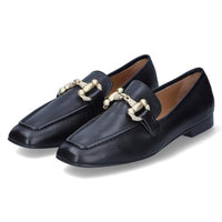 Thumbnail for Mjus Women's Loafer/Slipper Latte Black Smooth Leather, Size: 41, Color: Black on Sale